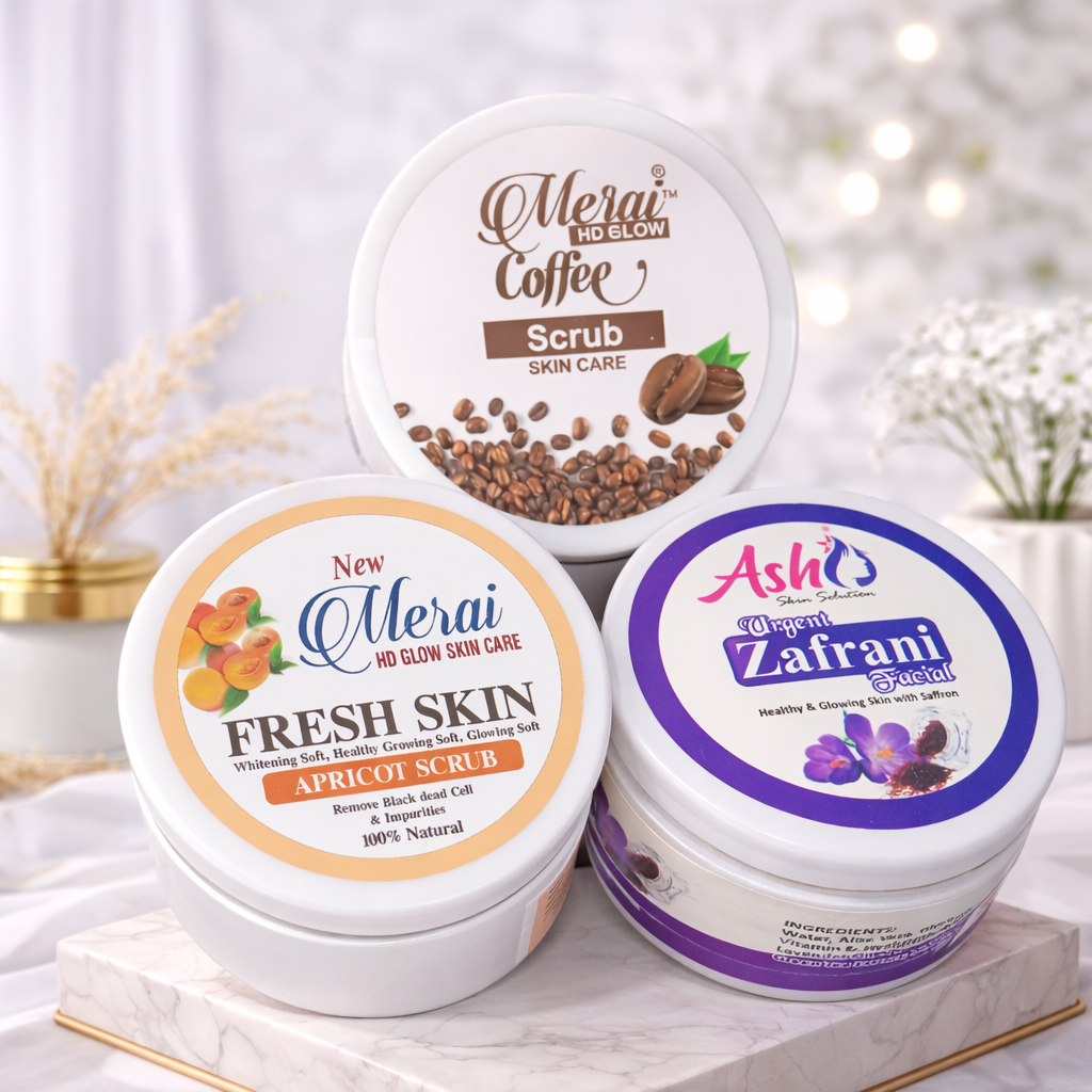 Apricot & Coffee Scrub with Zafrani Facial | Pack of 3